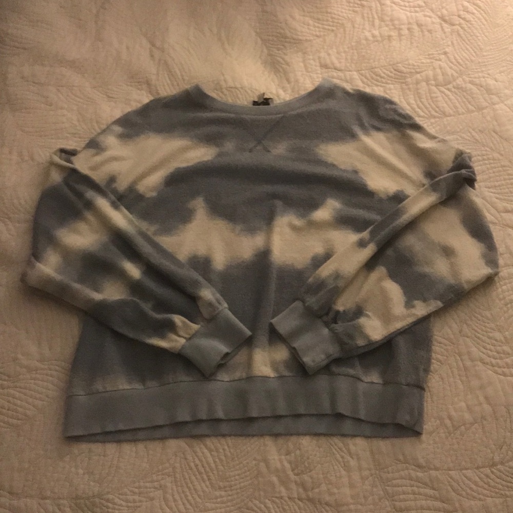 Blue and White Crewneck